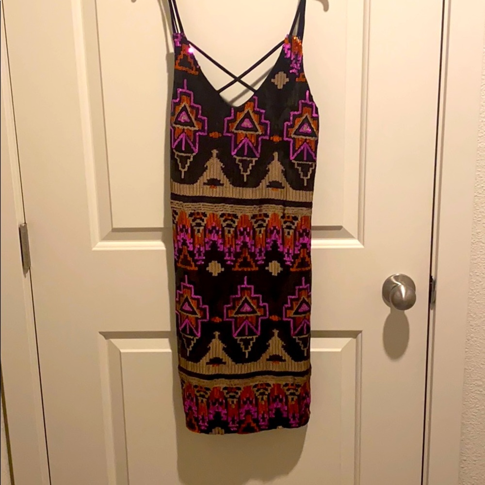 Vegas style sequin dress